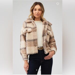 Plaid To See You Jacket in Light Camel | STEVE MADDEN | Small